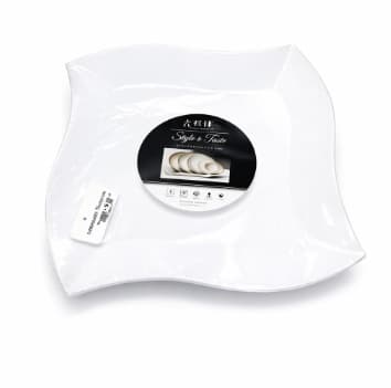 PLATO PASTICO BL 10" 6PC