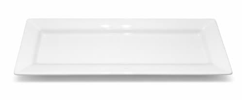 BANDEJA PORCELANA RECTANGULAR BLANCA (10X4)