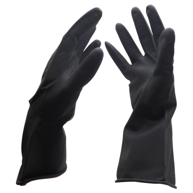 GUANTE DE PVC NEGRO / PAR