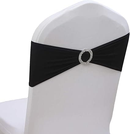 BANDA SPANDEX PARA SILLA NEGRA