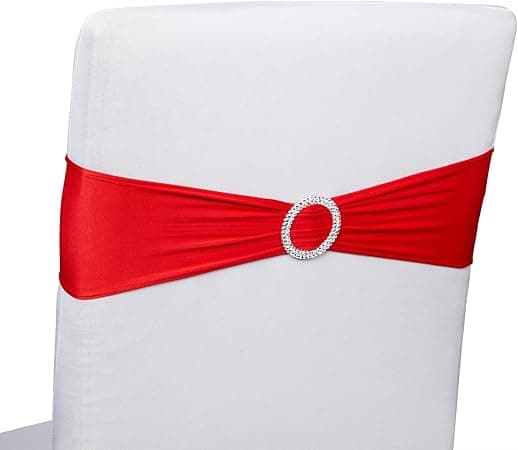 BANDA SPANDEX PARA SILLA ROJA