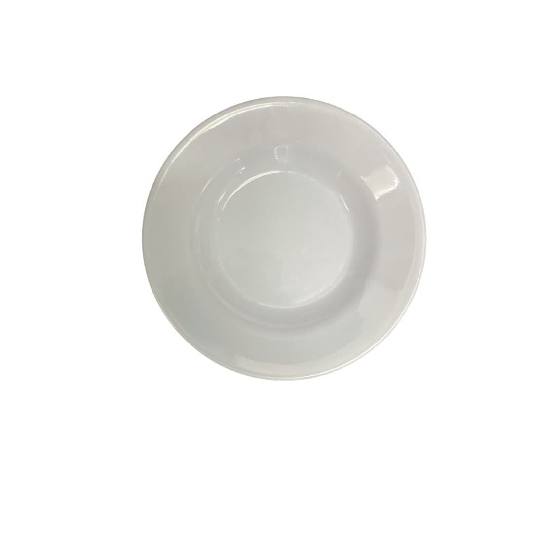 PLATO DE MELAMINA BLANCO REDONDO HONDO 8"/20 CM