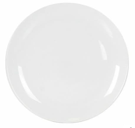 PLATO DE MELAMINA BLANCO REDONDO 8" / 20CM
