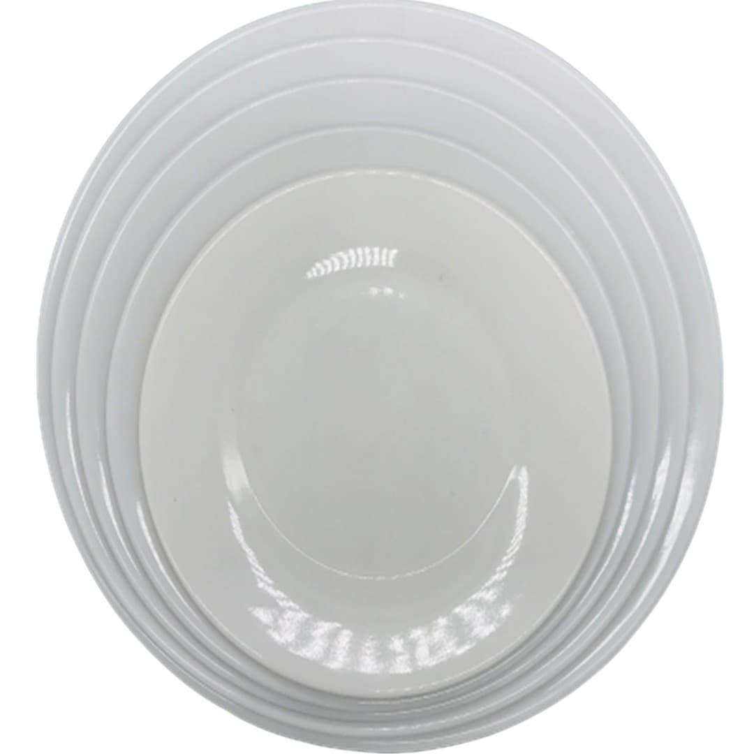 PLATO DE MELAMINA BLANCO REDONDO 9 / 22.5CM