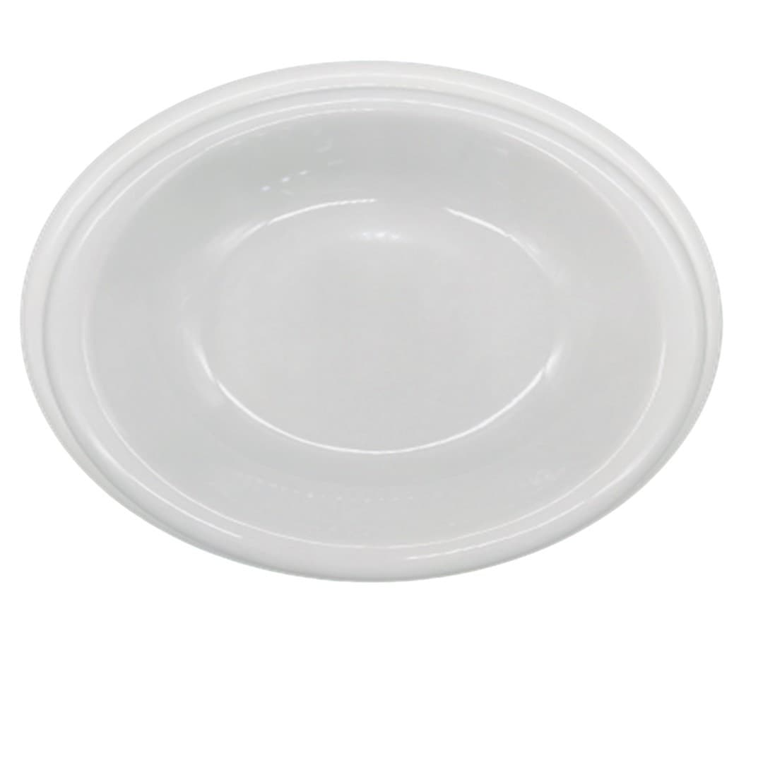 PLATO DE MELAMINA BLANCO OVALADO 10" / 25 CM