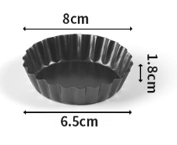 Molde quiche 8 cm / 3"