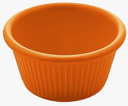 RAMEKIN DE MELAMINA NARANJA 7.2 CM