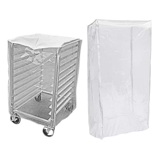 COBERTOR PLASTICO CON CREMALLERA PARA CARRITO PANADERO DE 6 NIVELES DE BANDEJAS 40X60CM