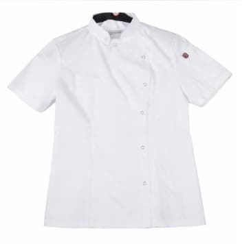 CHAQUETA BLANCA DAMA MANGA CORTA T:XXL CHECKEDOUT