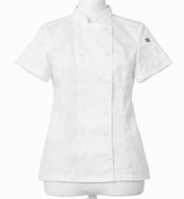 CHAQUETA BLANCA DAMA MANGA CORTA T:M CHECKEDOUT