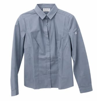CAMISA MESERO AZUL URBANO  MANGA LARGA T:M  CHECKEDOUT