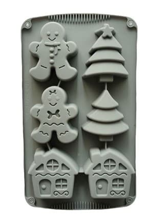 MOLDE DE SILICONA DE NAVIDAD 29X17CM