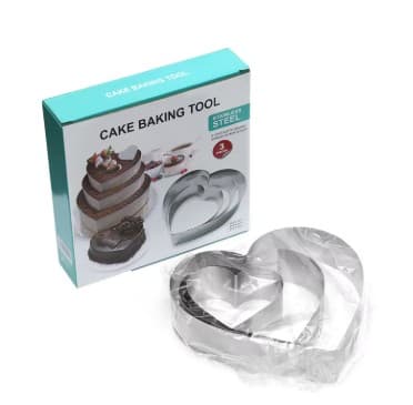 CORTADOR CORAZON INOX SET 3 PZAS