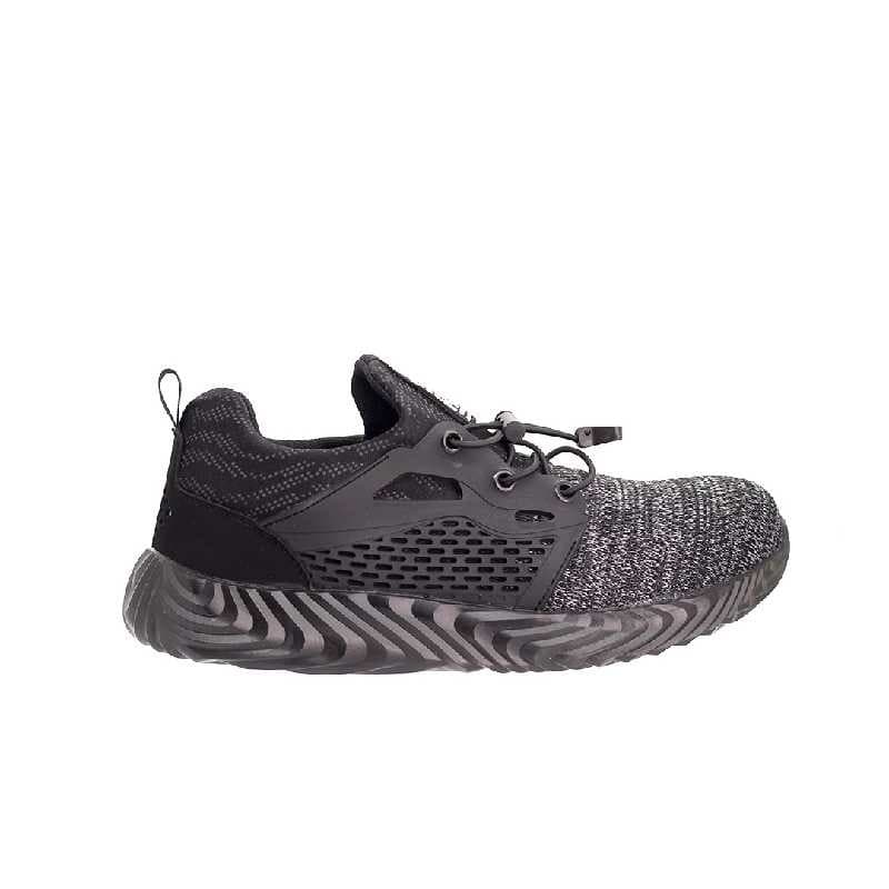 ZAPATO DE TRABAJO PARA CABALLERO, CON PUNTA ANTIGOLPE, MATERIAL ANTICORTE E IMPERMEABLE, SUELA ANTIRESBALANTE, COLOR: NEGRO TALLA: 43
