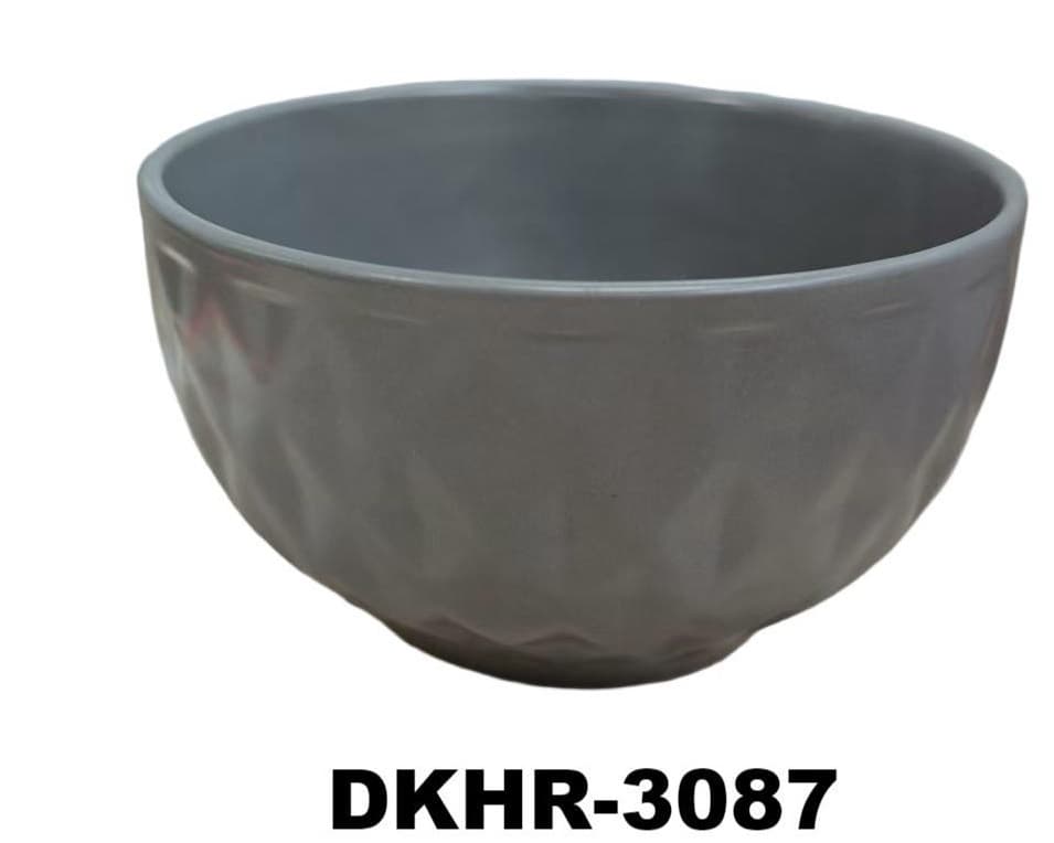 BOWL DE CERÁMICA GRIS  6"