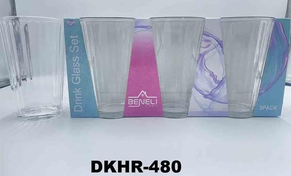 VASO LARGO 473 ml / 16 oz  SET 3 PZAS