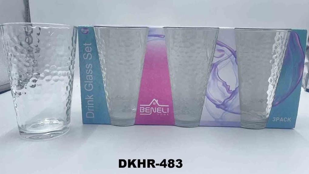 VASO LARGO 473 ml / 16 oz  SET 3 PZAS