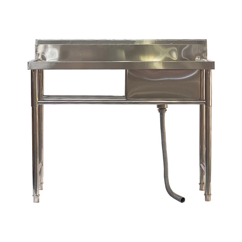 Fregador 1 tina derecha mesa izquierda 100*50*90cm