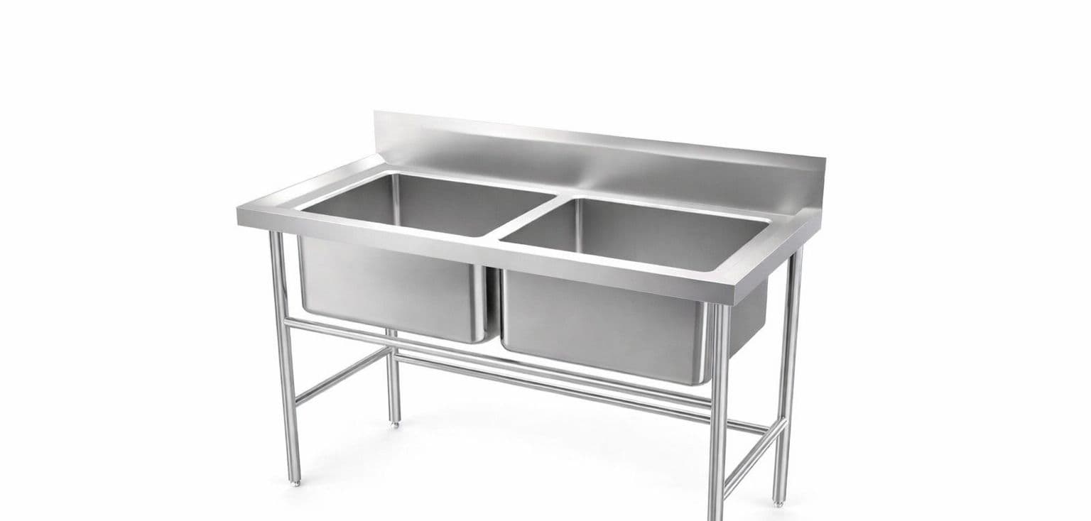 Fregador 2 tinas 120*60*90cm