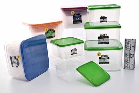 ENVASE DE PLÁSTICO CUADRADO SET 3 PZAS