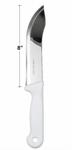 CUCHILLO CARNICERO CON MANGO BLANCO 8"