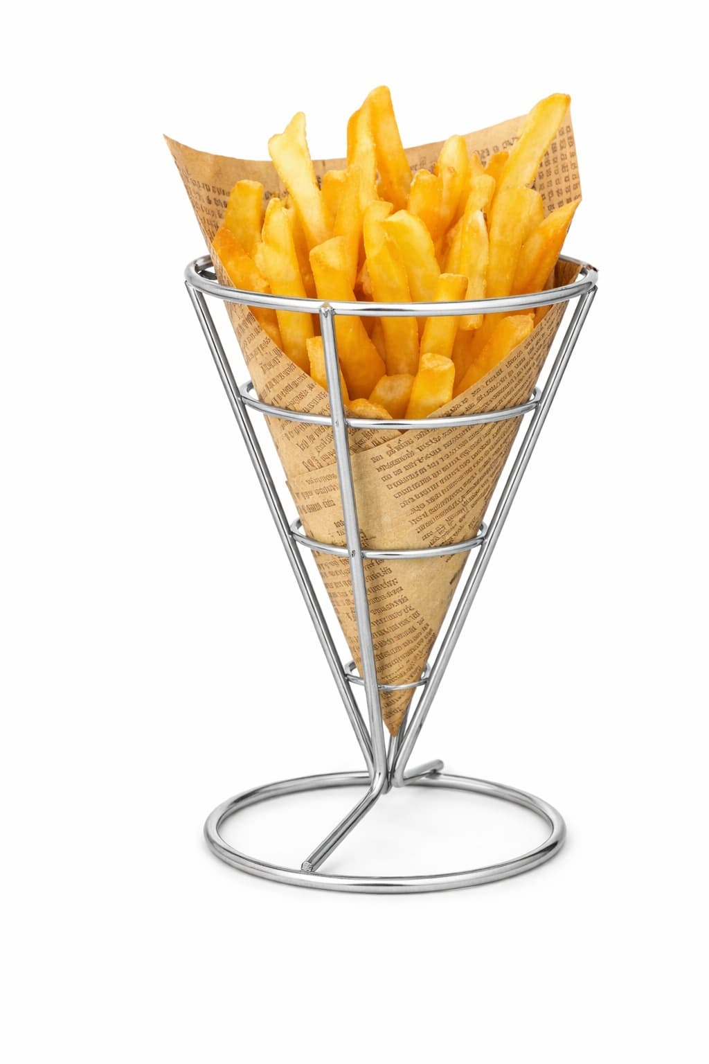 CESTA DE SERVIR INOX EN CONO 15X10X10 CM