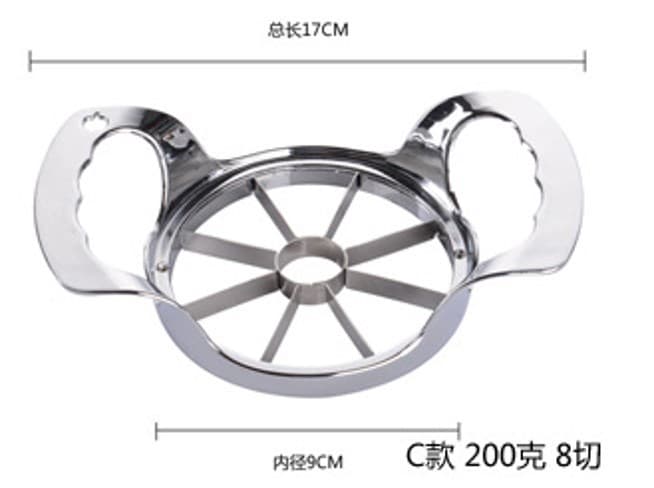 CORTADOR DE FRUTAS INOX 17cm / 9cm