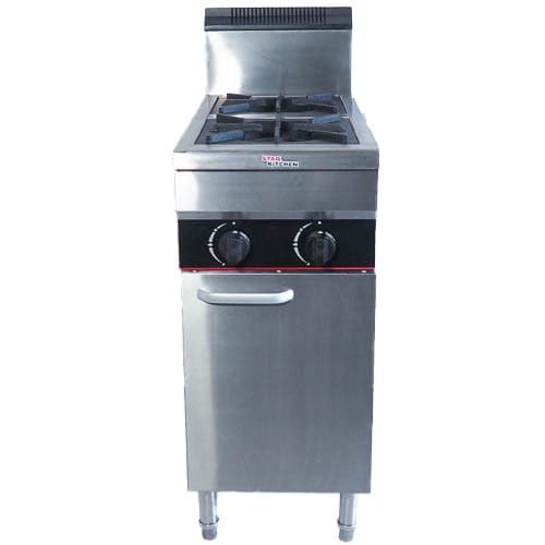 ESTUFA A GAS 2 QUEMADORES CON GAVINETE STAR KITCHEN