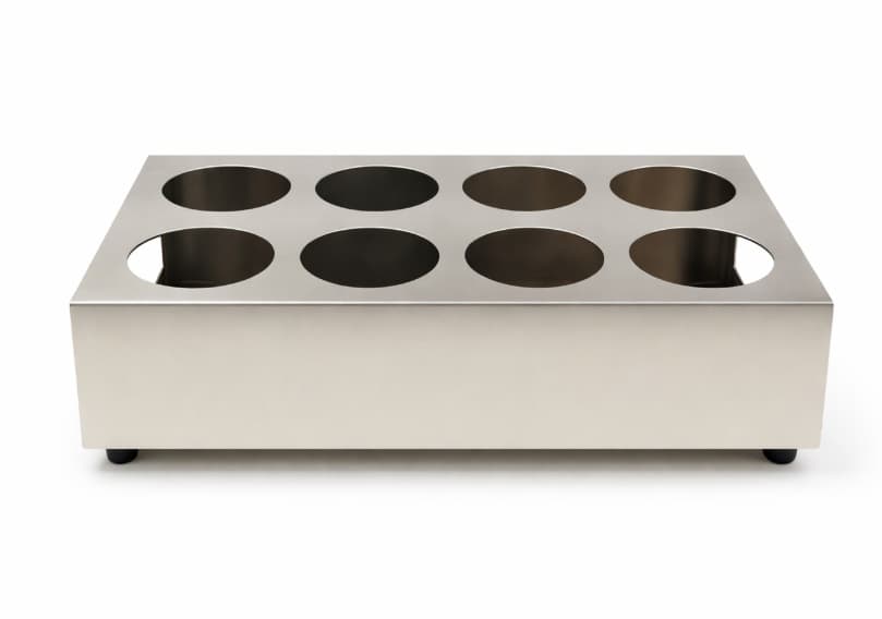 Porta teteras inox de 8 compartimientos 