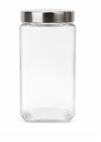 FRASCO DE VIDRIO CUADRADO CON TAPA 2000ml / 68oz