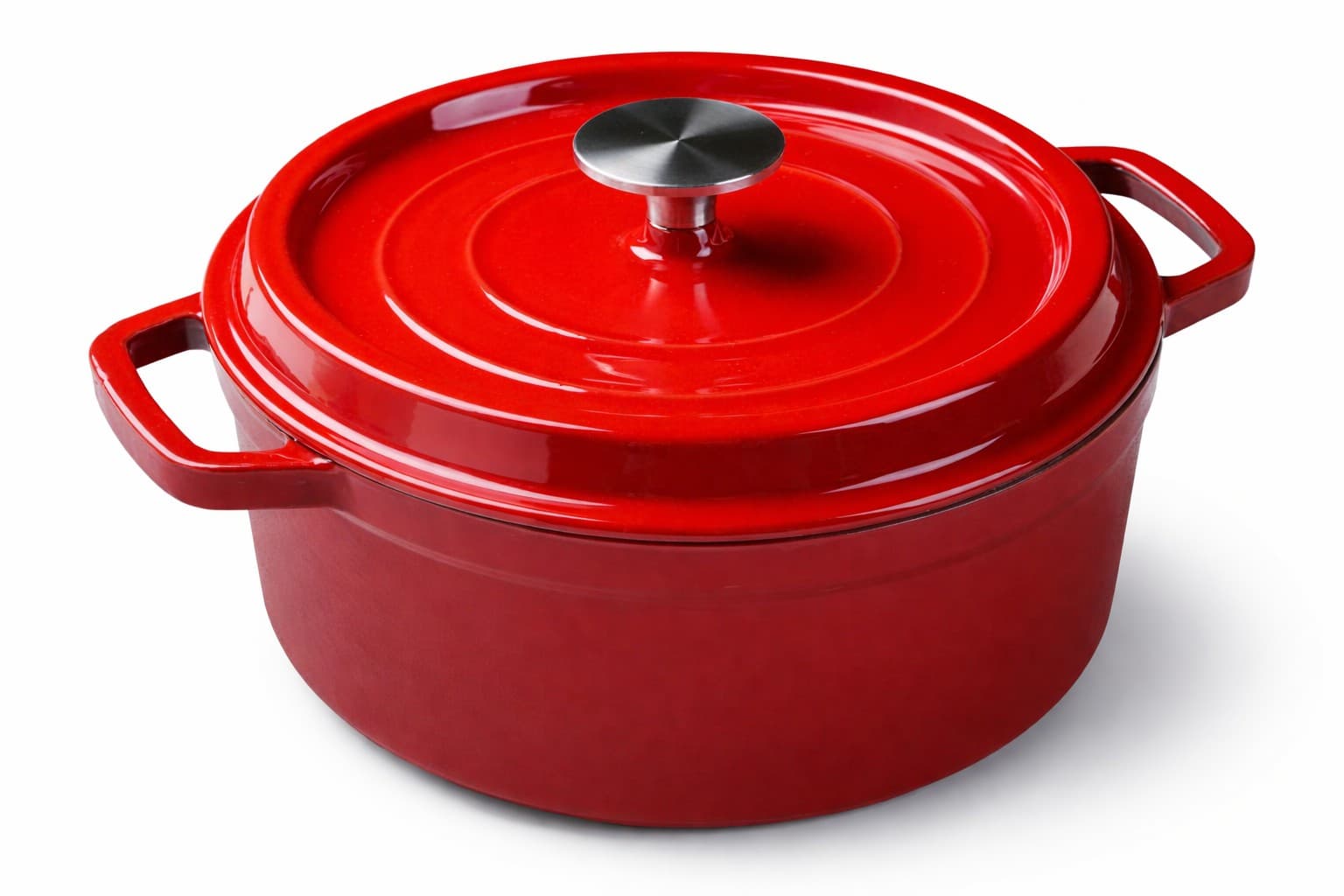Olla de hierro fundido rojo ø 16 cm / 16x10 cm
