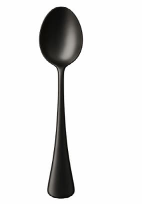 CUCHARA POSTRE NEGRO 14.1CM  