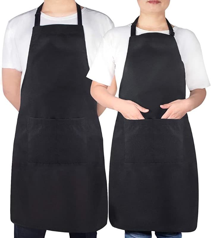DELANTAL COMPLETO NEGRO CHEFS FACTORY
