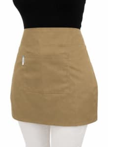 DELANTAL CINTURA KAKHI 56X46CM CHEFS FACTORY