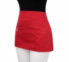 DELANTAL CINTURA ROJO 68X34.5CM CHEFS FACTORY