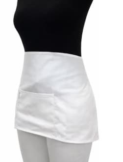 DELANTAL CINTURA  BLANCO 68X34.5CM CHEFS FACTORY