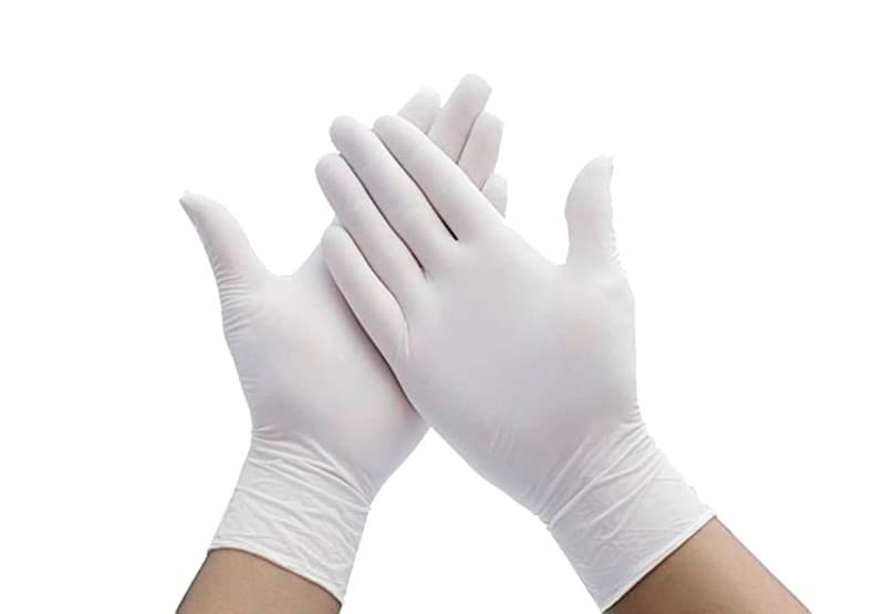 GUANTE DE NITRILO BLANCO SET 100 PZAS T: S