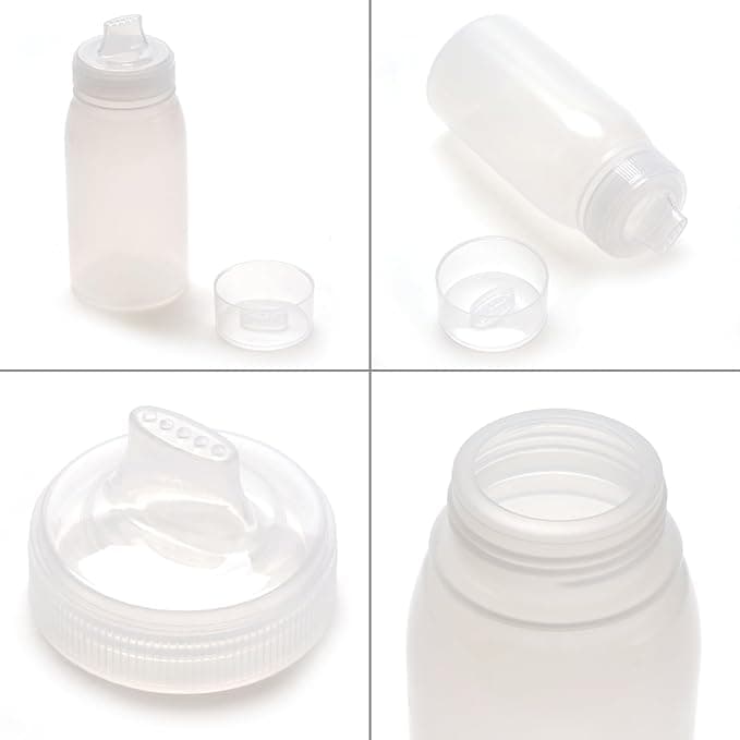 TETERA TRANSPARENTE 5 AGUJEROS CON TAPA 380 ML