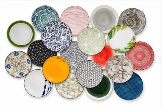 PLATO DE CERÁMICA REDONDO COLORES VARIADOS 7.5"