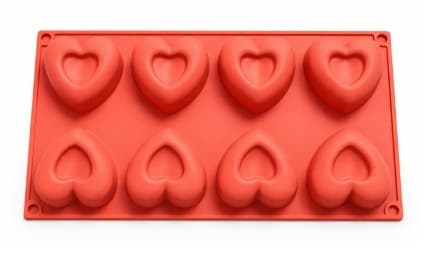 MOLDE DE SILICONA 8 CORAZON