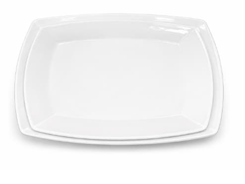 PLATO DE MELAMINA BLANCO CUADRADO 9"