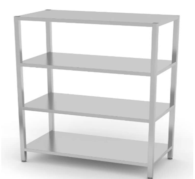 ESTANTERIA INOX 4 NIVELES 150*48*155CM