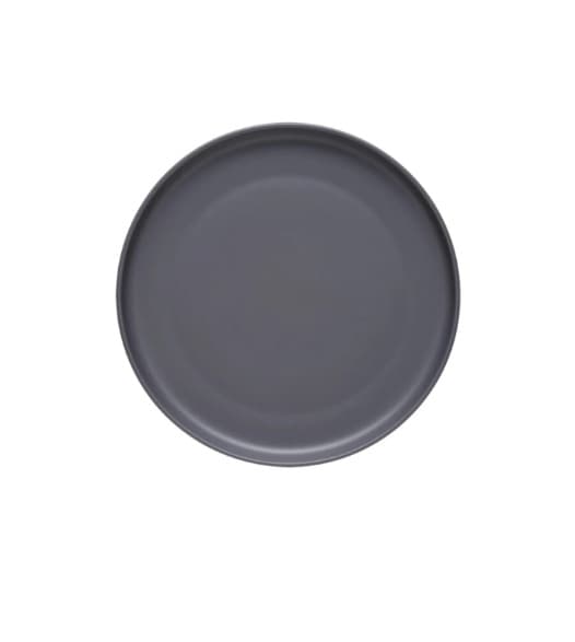 PLATO DE CERÁMICA REDONDO GRIS MATE 8"