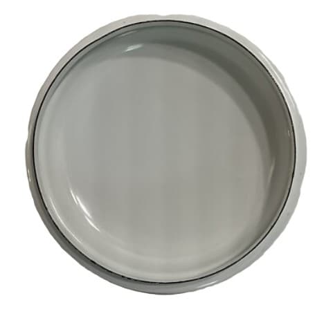 PLATO DE CERÁMICA REDONDO GRIS 8.25"