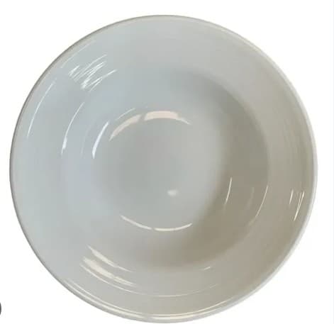 PLATO DE CERÁMICA PARA PASTA BLANCO 12" 