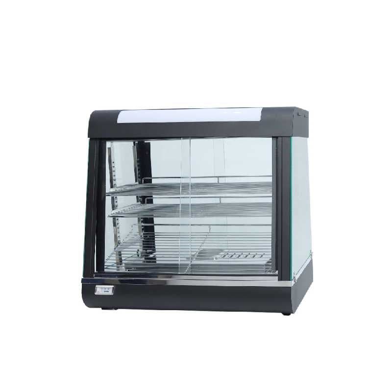 VITRINA CALENTADORA NEGRA 120CM