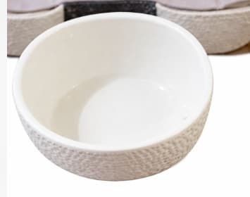 RAMEKIN DE CERÁMICA BLANCA 9x9 CM SET DE 4 PZAS 