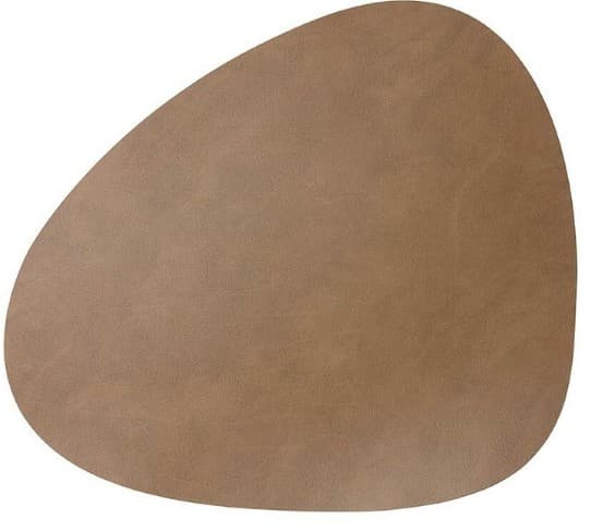 INDIVIDUAL PVC OVALADO MARRON 45X36 CM