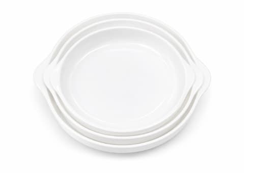 PLATO DE MELAMINA BLANCO OVALADO 9.5