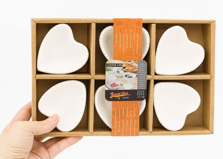 Ramekin de cerámica blanca 7x7 cm  set de 6 pzs